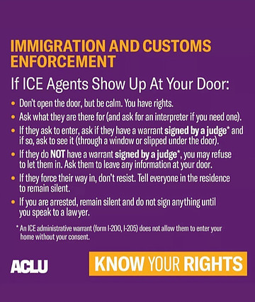 Know your rights if ICE shows up at your door.