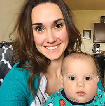 Alyssa Rahn and her now 11-month-old son. She shares about her struggle with postpartum depression.